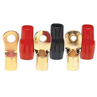 MID SERIES - 1/0 AWG Gold Ring Terminals