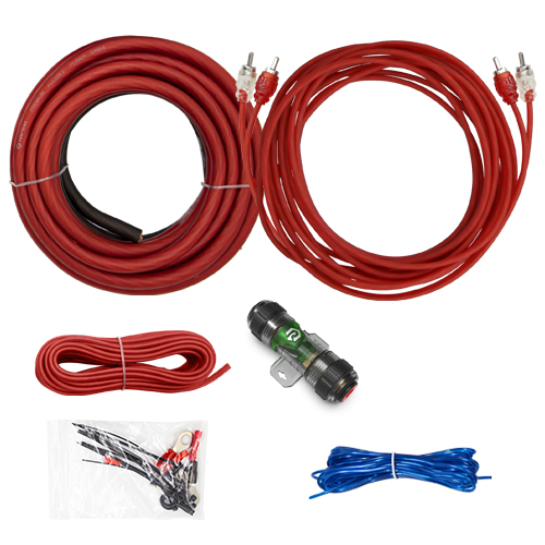 VICE SERIES - 300W 8 AWG Amp Kit with RCA Cable [R3A8] : Raptor, Car