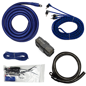 MID SERIES - 2400W 1/0 AWG Amp Kit with RCA Cable