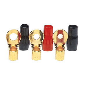 MID SERIES - 4 AWG Gold Ring Terminals